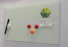 logo printed magnetic glass notice board