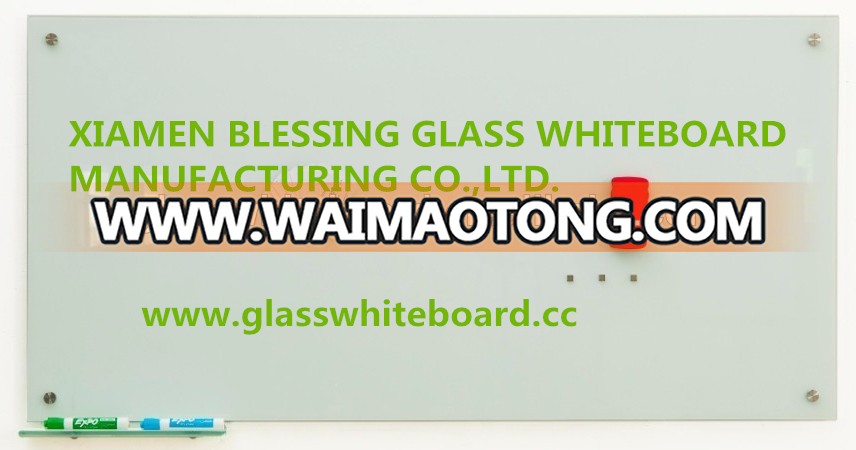 logo printed magnetic glass notice board