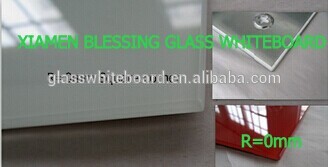 No folded Glass Writing board whiteboard type