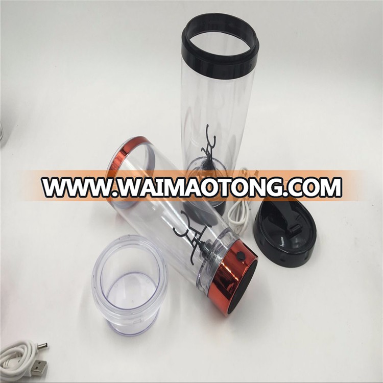 Hot selling protein shaker bottles Plus 600ml/20oz protable USB rechargeable Li-ion shaker tumbler mug