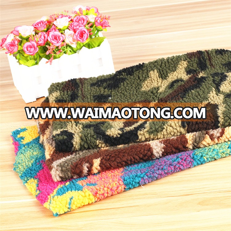 Chinese Factory Exclusivo Mezcla Camouflage Printed sherpa fabric for home textile