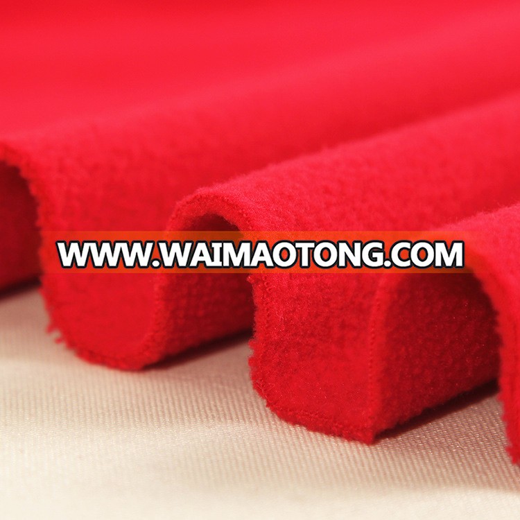 Wholesale High Quality solid anti-pilling fleece fabric for blankets/garment