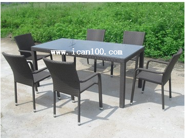 2016 Outdoor Fashion Modern High Wicker Bar Set