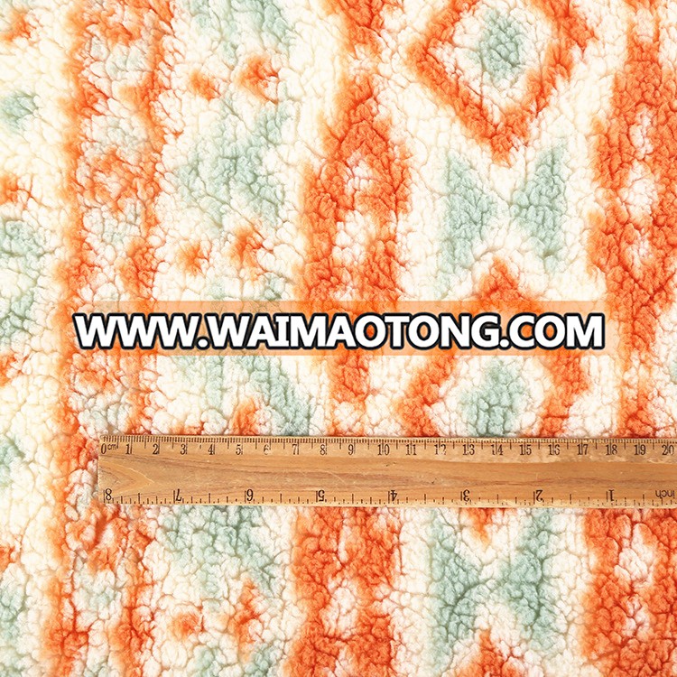 High Quality Super Soft Weft Knitted 100% Polyester Sherpa Fleece Fabric For Home Textiles