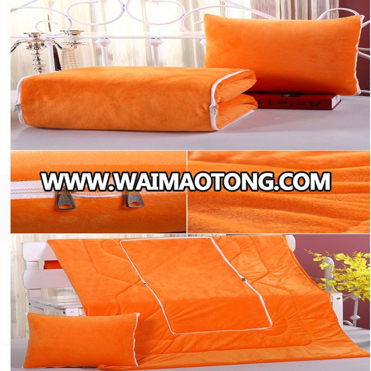 Flannel bedding set and pillows.Cushion cover