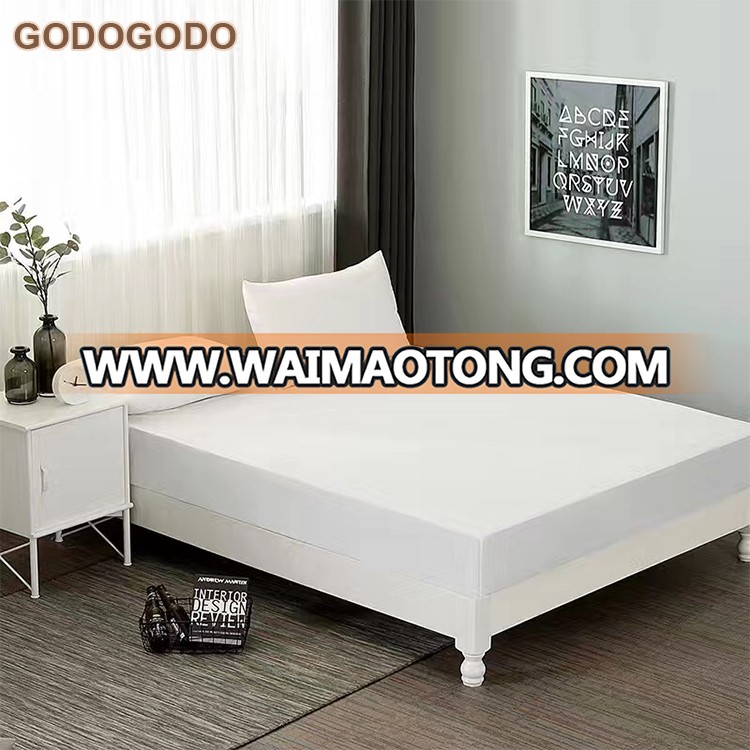 100% Cotton Elastic Mattress Protector Cover King Size Breathable Water Proof Fitted Sheet