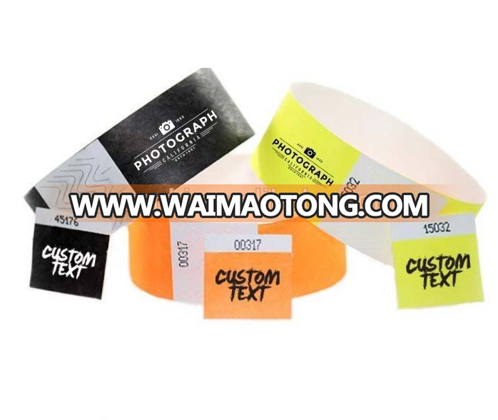 Mini Tyvek Wristband With Your Color Logo