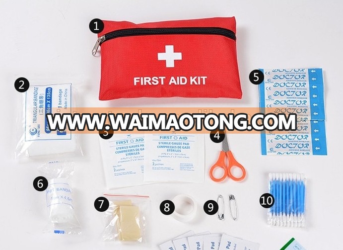 V-FB49 2017 Wholesale waterproof protable mini eva first aid kit medical pouch