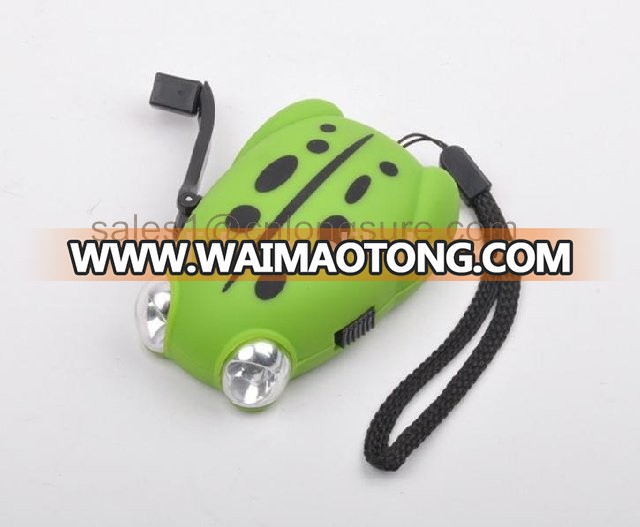 kid flashlight animal shaped hand crank flashlight children toy flashlight can do any model