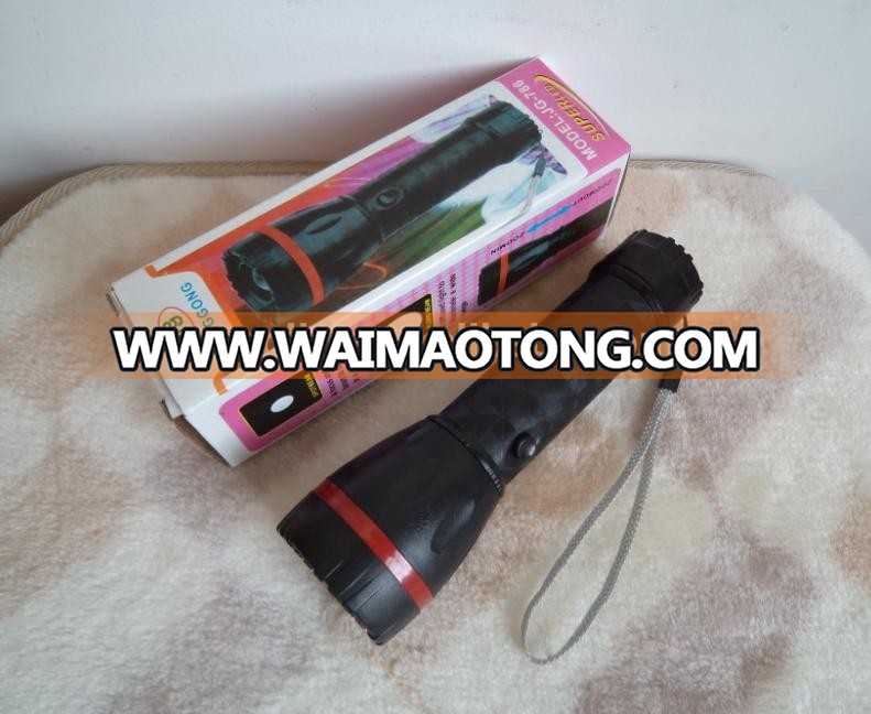 3 AA batteries Led flashlight 1W LED plastic flshlight