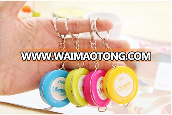 Plastic advertising mini tape Promotio<em></em>nal Round Tape Measure / Mini Tape Measure / Round Measure Tape with keychain