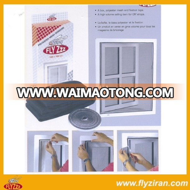 Adhesive mosquito net for window easy to install with magic paste tape