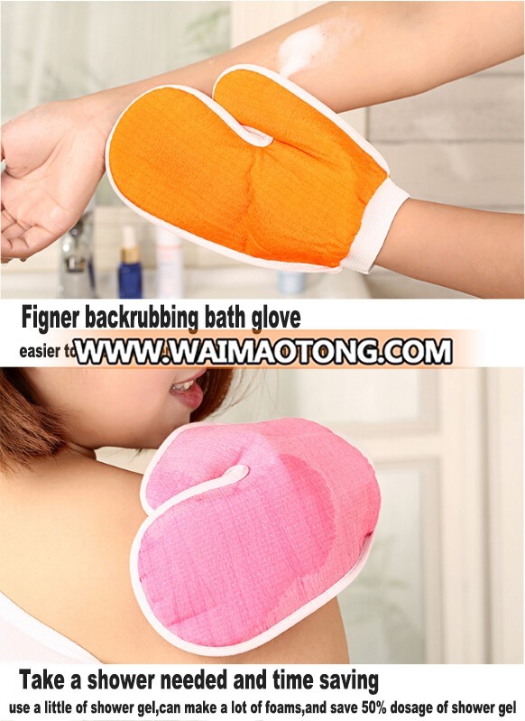 top level most popular promotio<em></em>nal bath body scrubber exfoliating kids bath glove wash mitt