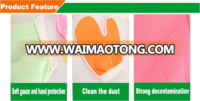 beautiful colorful exfoliating kids bath spo<em></em>nge glove cheap exfoliating bath gloves