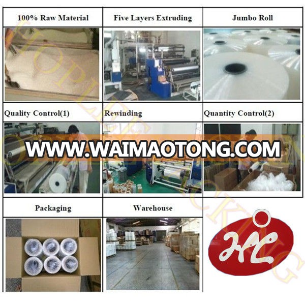 pe protection wrapping film for pallet packaging