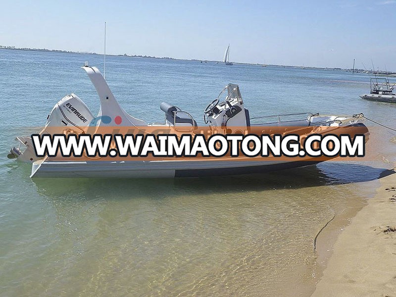 Liya 20 ffeet china rib boats rigid hull inflatable dinghy 115hp outboard motors boat