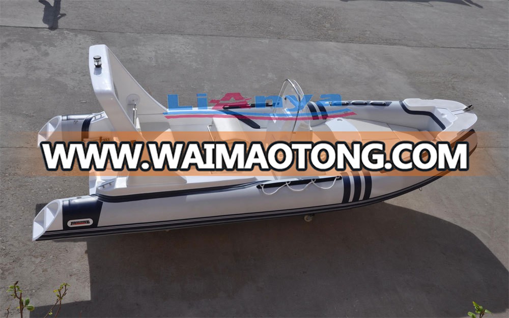 Liya 6.2m 20ft rib boat hypalon fiberglass hull inflatable boat canoe rib 620