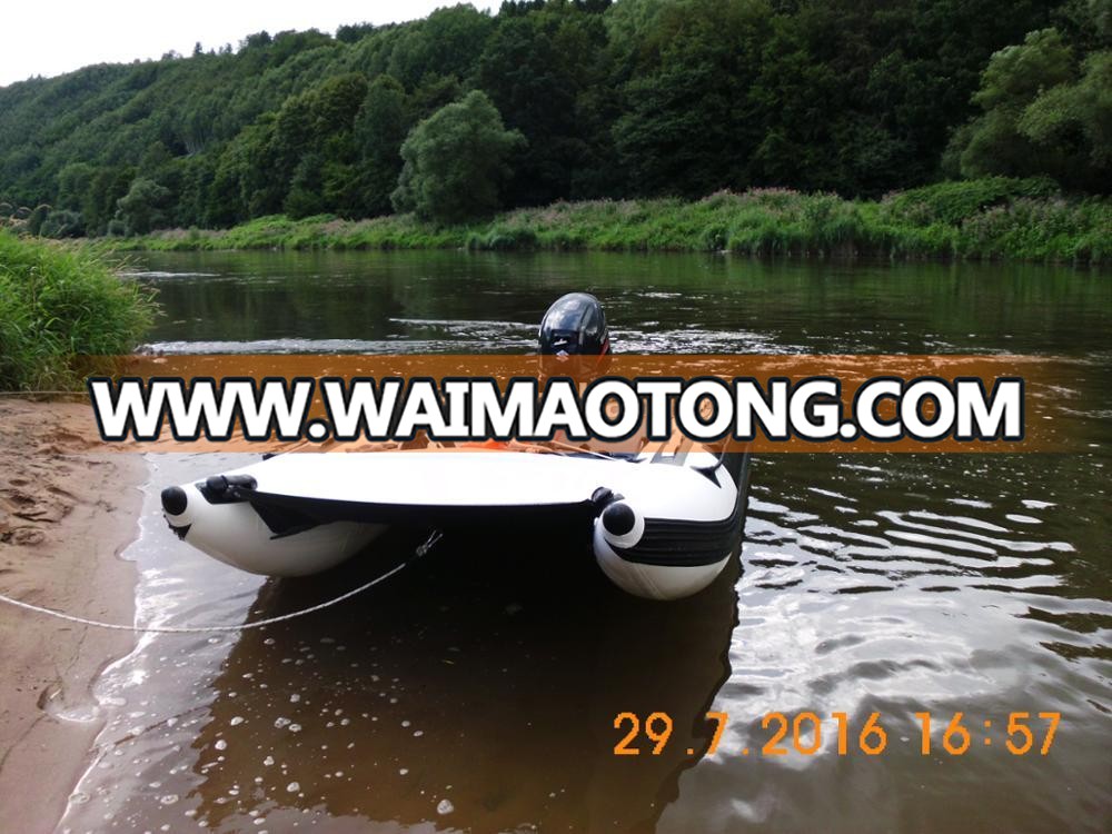 Liya inflatable boat with ce 3.4-4.4m pvc material inflatable catamaran boat