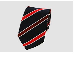 Wholesale cheap red stripe silk bow tie for men