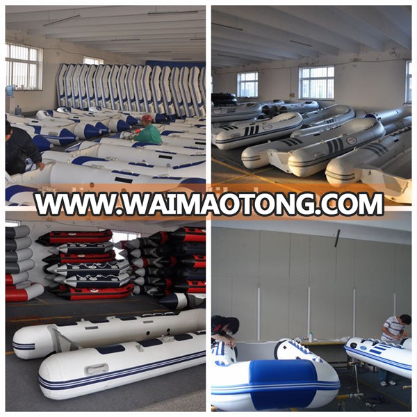 Liya PVC hull material CE Certification comfortable and safety inflatable fishing boats