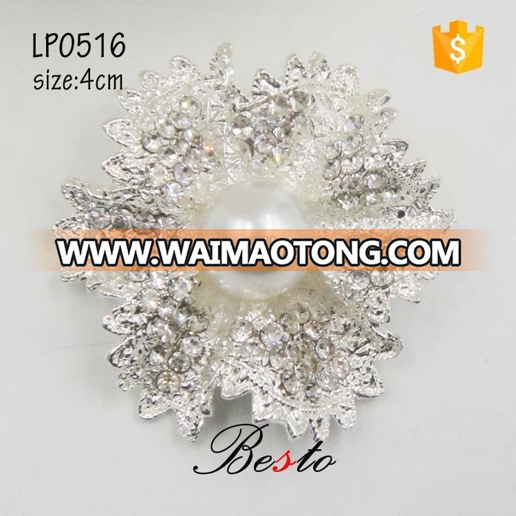 Wholesale new jewelry rhinestone brooch for wedding invitation