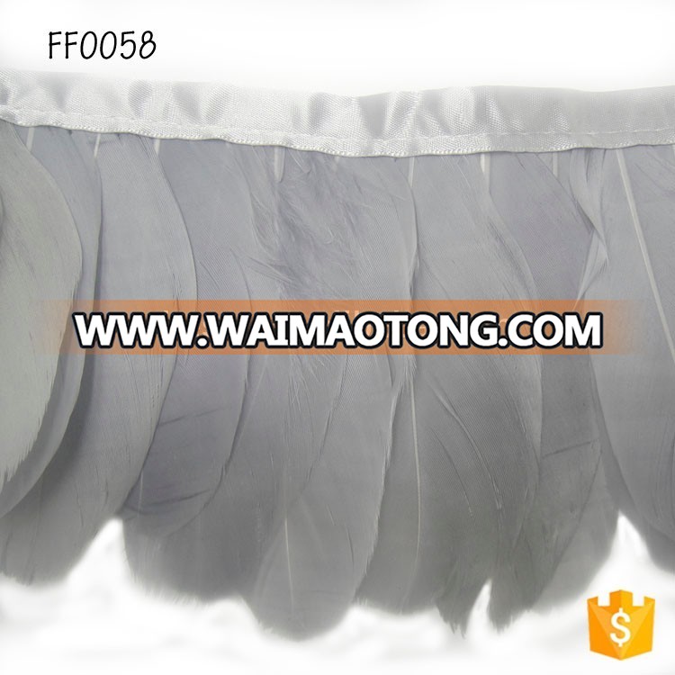 New custome style natural decorative feather gray wholesale for carnival party