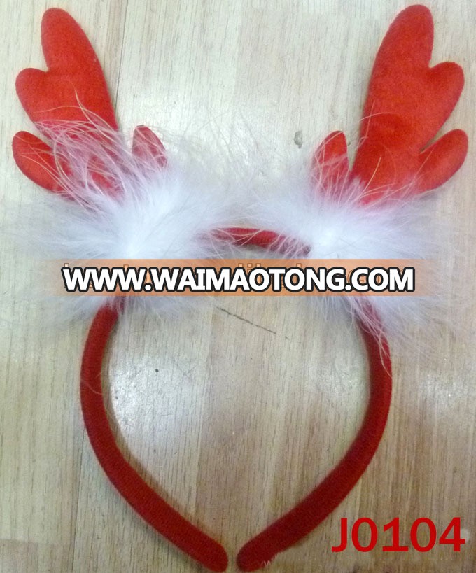 Kids novelty hair decoration feather palm line christmas headband