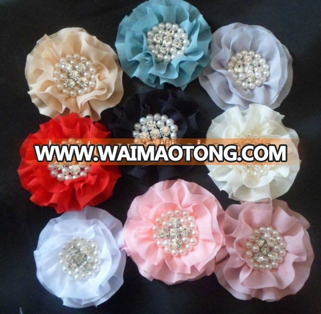 CF0452 2913 High quality wholesale girl bead flower applique for clothing