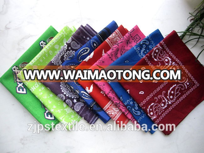 Multi colors customer printed bandana square bandana