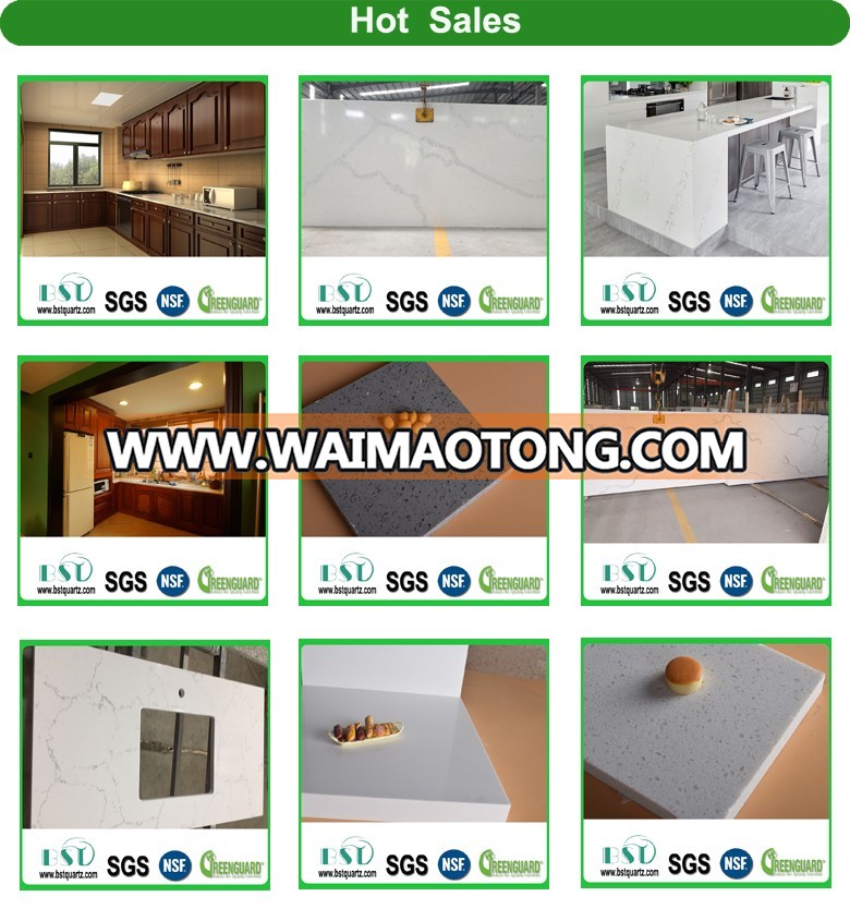 Solid Surface Quartz Stone for Bathroom Vanity Top