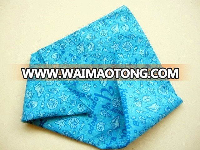 Wholesale Magical underwater world cartoon patten printing 100%cotton bandana ,children bandana ,suqare bandana