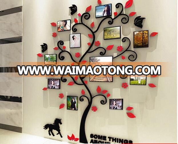 Room Decorative photo wall stickers tree acrylic wall stickers