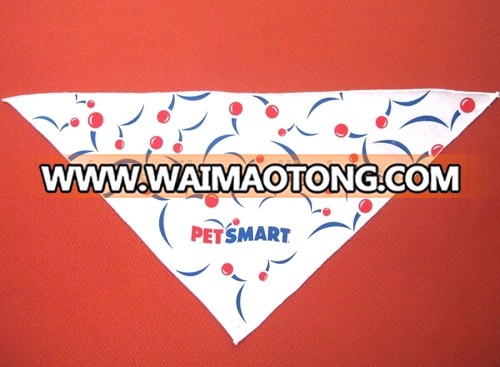 screen printed neckerchief promotinal triangle flag cotton pet bandana club banner multifunctio<em></em>nal triangle bandana