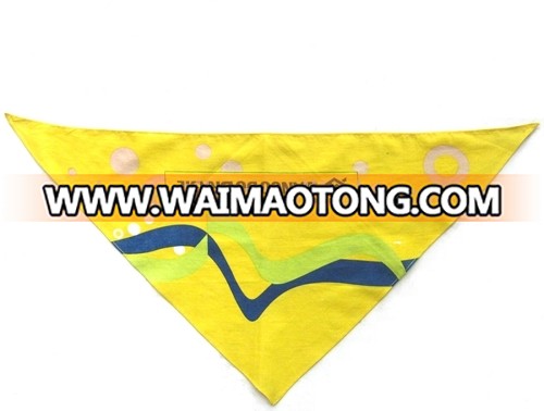 screen printed neckerchief promotinal triangle flag cotton pet bandana club banner multifunctio<em></em>nal triangle bandana