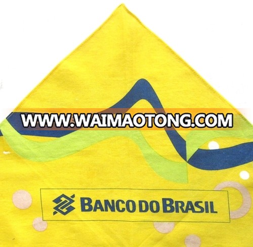 screen printed neckerchief promotinal triangle flag cotton pet bandana club banner multifunctio<em></em>nal triangle bandana