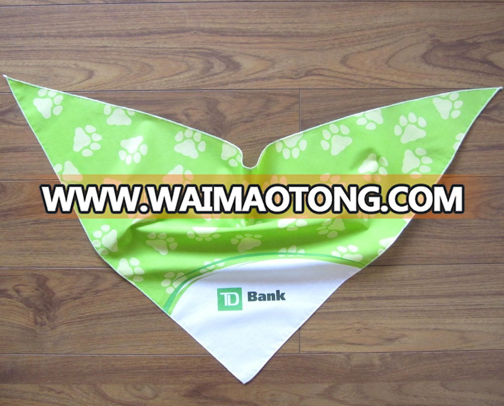 Custom logo triangle pet bandana