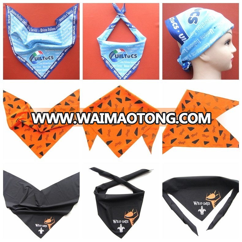 Custom logo triangle pet bandana