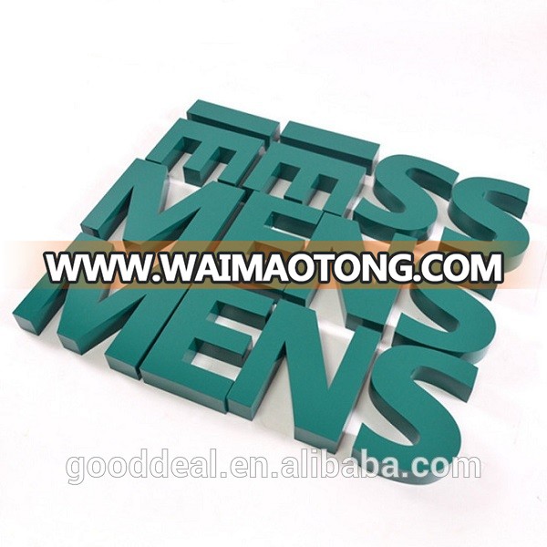 Shop sign stainless steel paint me<em></em>tal sign letters