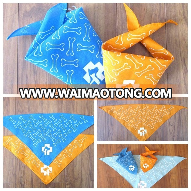 Excellent quality cheap custom printed pet bandana