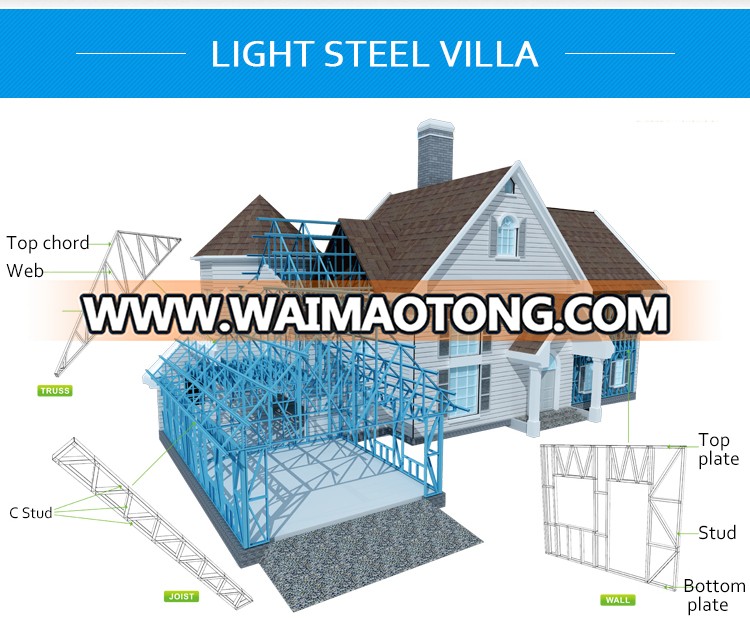 Prefabricated Luxury Light Steel Villa as High-End Resort Villa