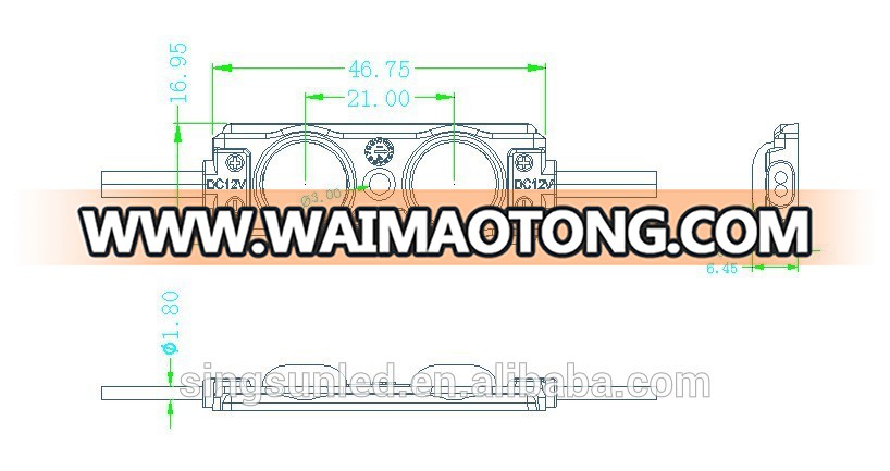 High power 2w 2835 led module for channel letter