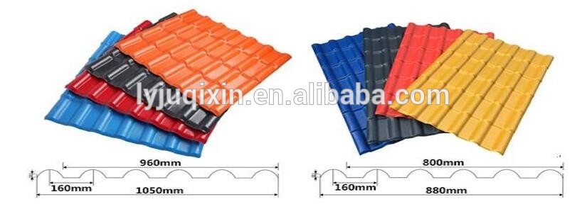 APVC Synthetic resin roof tile/Spanish ASA & PVC anti-corrosive roof tile and roof sheet