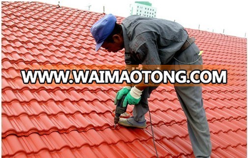 Colorful stable ASA & PVC plastic kerala roof tile prices