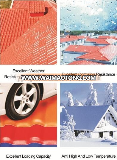 Low price high quality of corrugated pvc roof sheets/ASA coated PVC spanish water proof anti-corrosion roof sheet