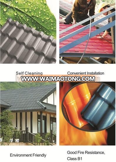 Low price high quality of corrugated pvc roof sheets/ASA coated PVC spanish water proof anti-corrosion roof sheet