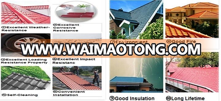 High temperature resistant and high UV resistance ASA & PVC step tile roofing sheet