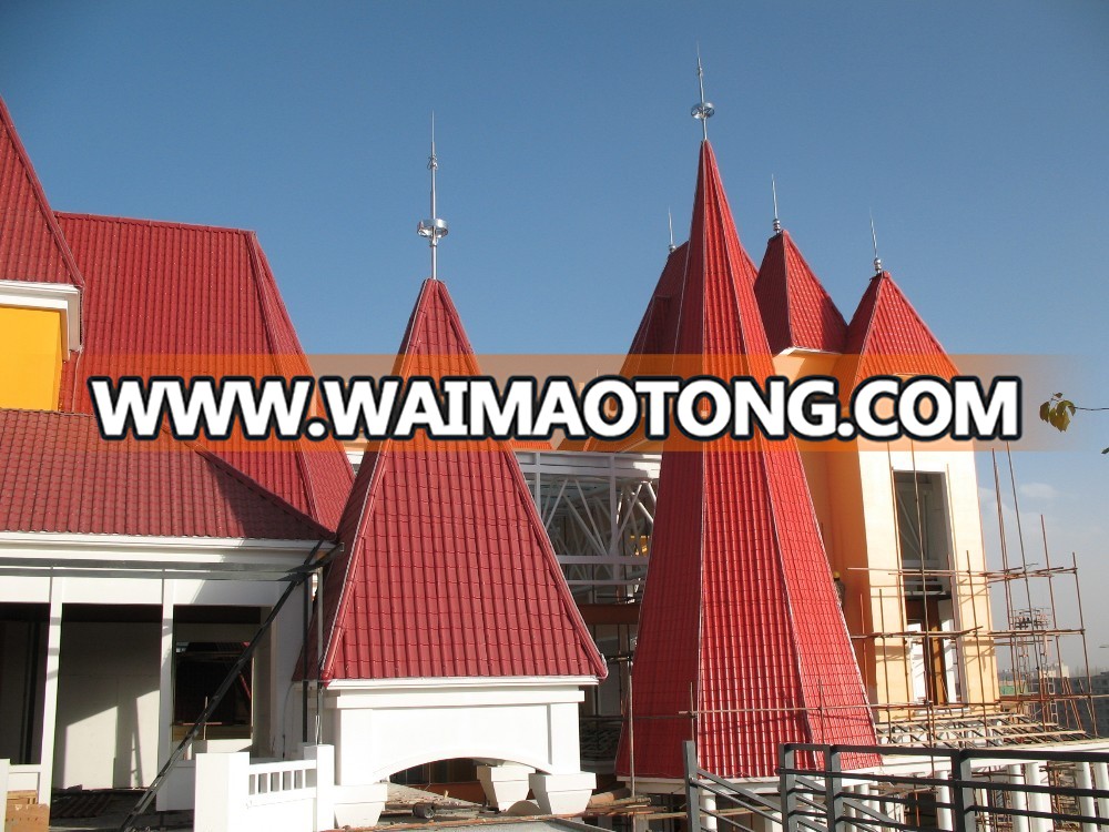 High temperature resistant and high UV resistance ASA & PVC step tile roofing sheet