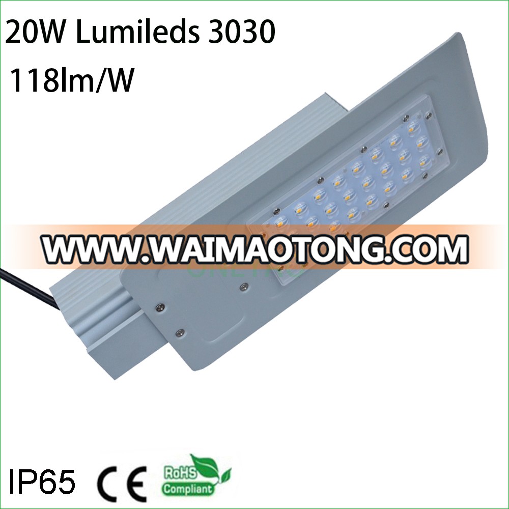 118lm per watt IP65 3030 SMD 20W LED street light