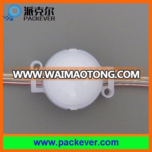 Milk and clear cover, 30mm LED pixel module, 12V 0.72W IP68 ws2811 LED point light