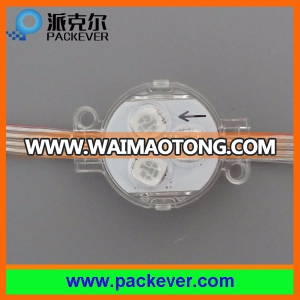 Milk and clear cover, 30mm LED pixel module, 12V 0.72W IP68 ws2811 LED point light